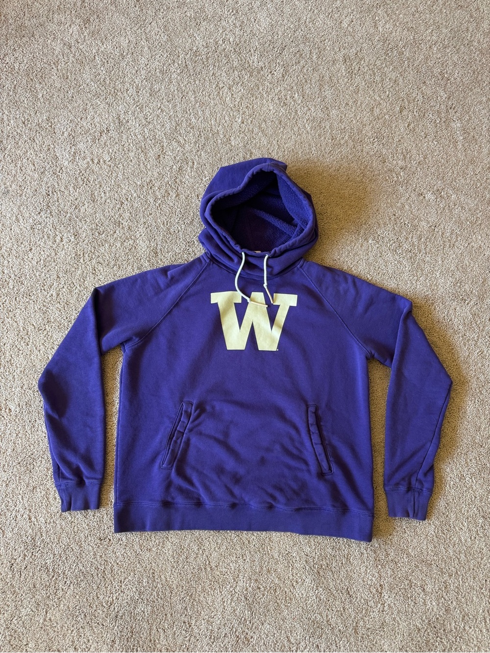 Vintage Inspired Purple Washington Huskies Nike Cowl Neck/Ninja Neck Hoodie